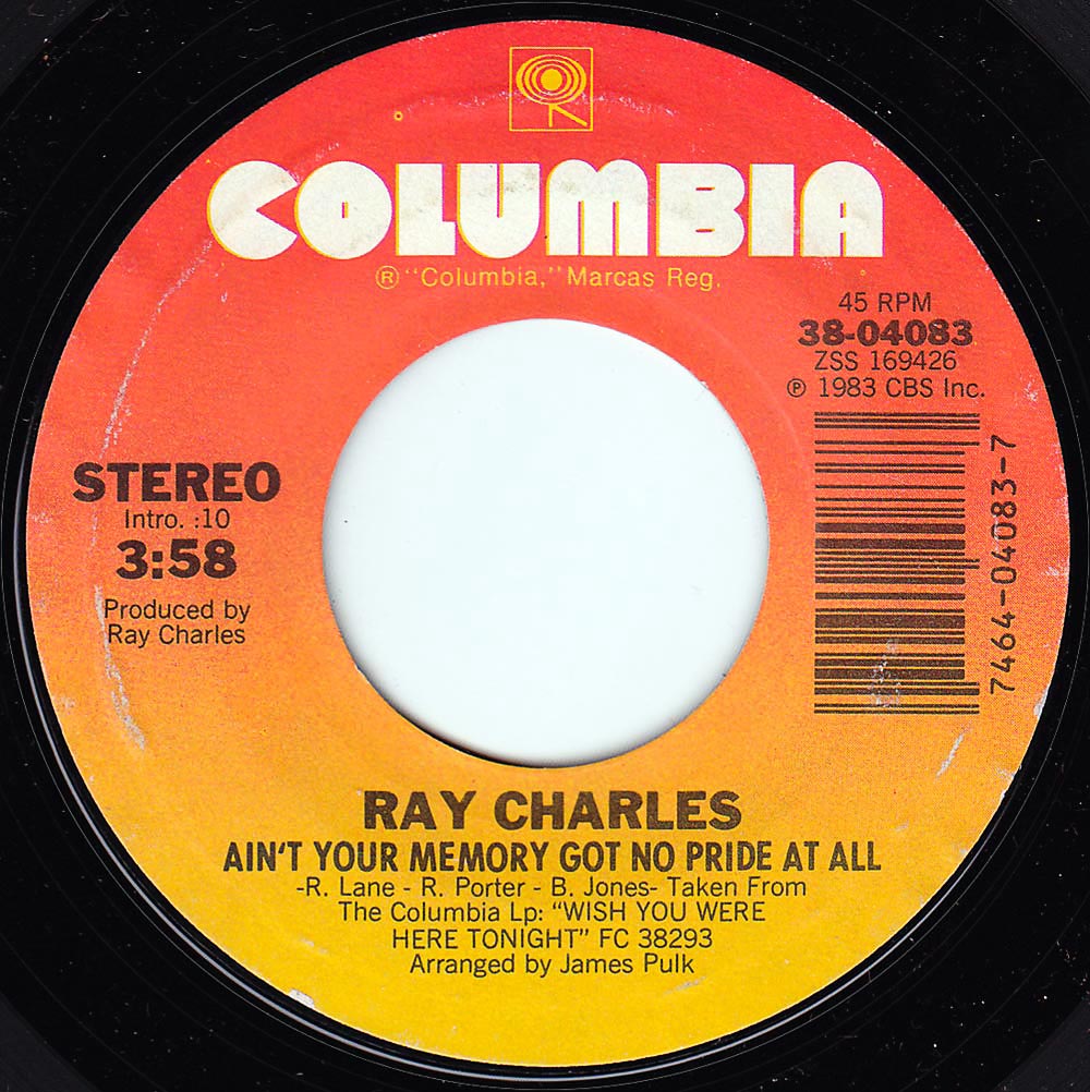 Ain T Your Memory Got No Pride At All Ray Charles Song